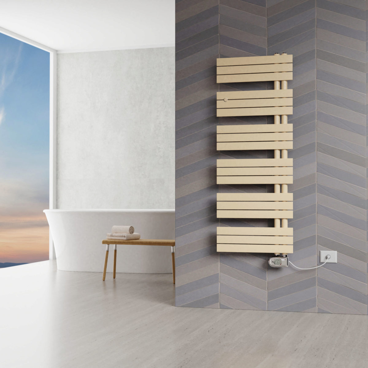 Bad- und Designheizkörper rein elektrisch Kelly Flat E | Elements Show