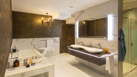 VIGOUR hat in seiner Designlinie VIGOUR vogue eine besondere Doppelaufsatzschale geschaffen