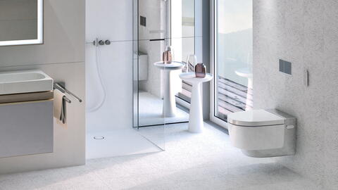 Badezimmer mit Dusch-WC