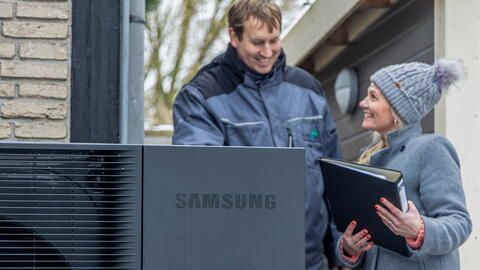 SAMSUNG Wärmepumpe Installation vor Ort
