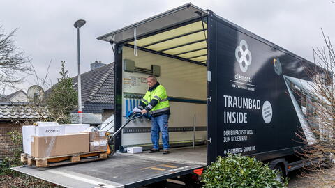 Anlieferung Wärmepumpe