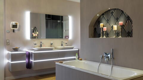 Badmoebel Sets Stil Beleuchtung