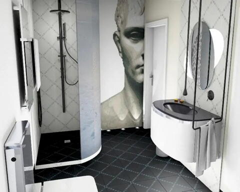 Badplanung Kunstvolle Inszenierung