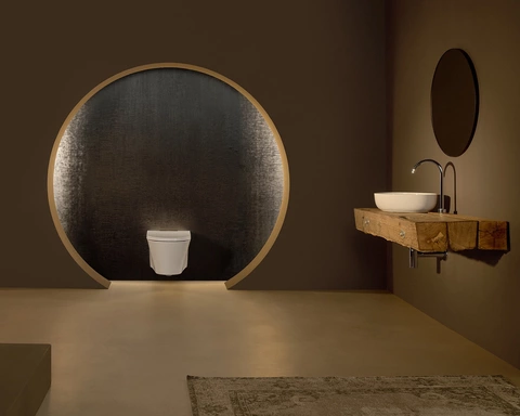 Beleuchtetes WC