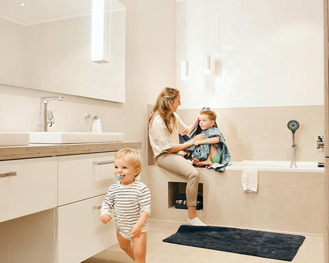 Familiengerechtes Bad