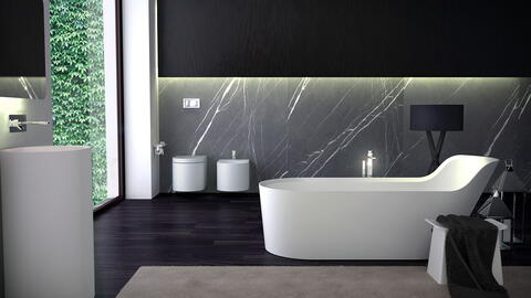 Pearl von Knief Wanne aus Mineralwerkstoff