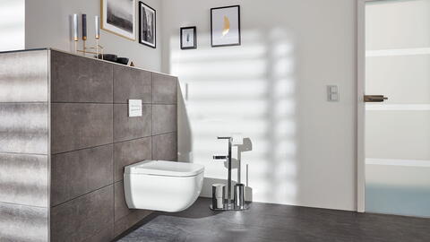 Das Dusch-WC sorgt für höchste Hygiene.