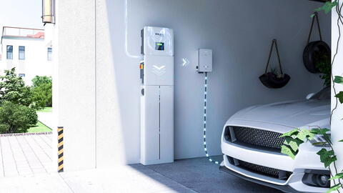 E-Auto in der Garage