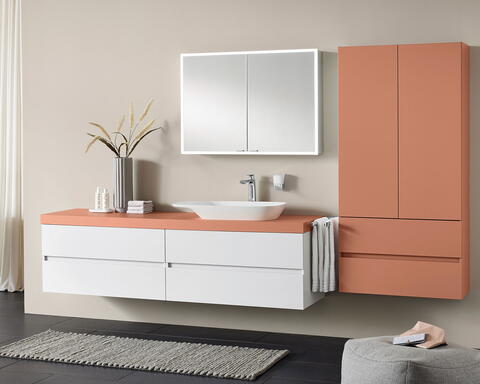 Badmöbel Unterschrank mit Griffleiste