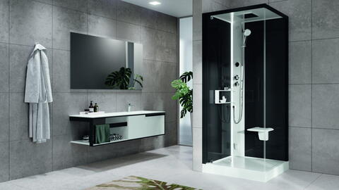 Dampfkabine im Badezimmer