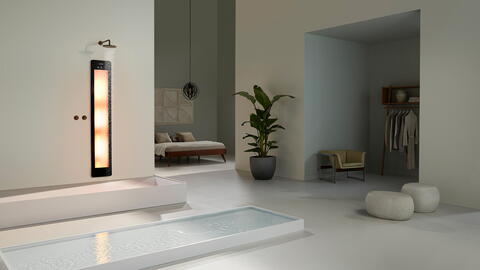 Sunshower im Badezimmer