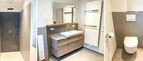 Badezimmer nach der Sanierung