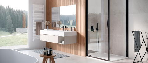 Flache Duschwanne fürs Bad