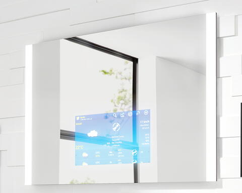 Smarter Spiegel im Bad