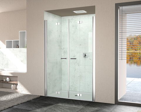 Faltpendeltür Duschabtrennung von VIGOUR