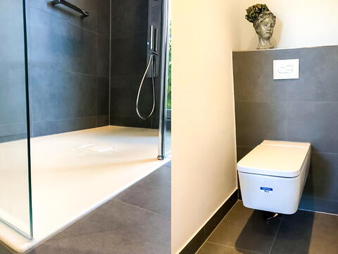 Badezimmer nach der Sanierung