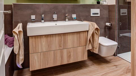 Vorher Nacher Referenz - Waschtisch Unterschrank