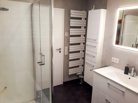 Badezimmer nach der Sanierung