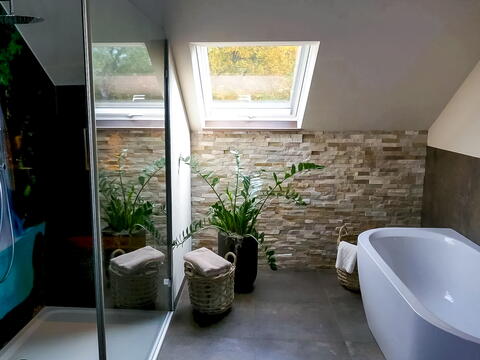 Badezimmer nach der Sanierung