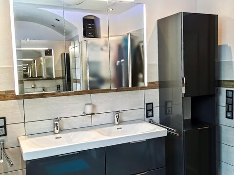 Badezimmer nach der Sanierung