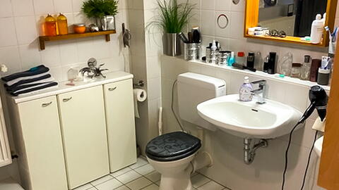 Badezimmer vor der Sanierung