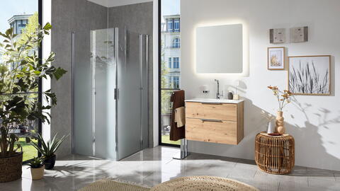 Duschkabine mit Soft Edge Design