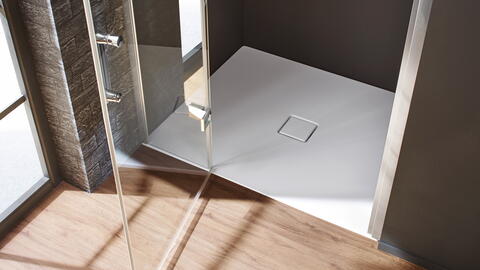 Hygienische Glasduschabtrennung