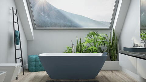 Freistehende Badewanne