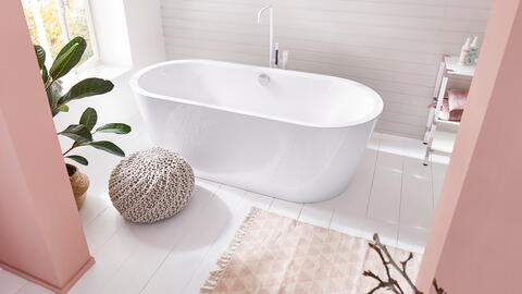 Badezimmer im Hygge-Stil