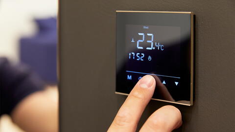 Temperatur der Fußbodenheizung einstellen