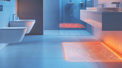 Fußbodenheizung im Badezimmer