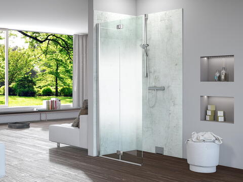 Walk-in-Dusche bei der Komplettsanierung