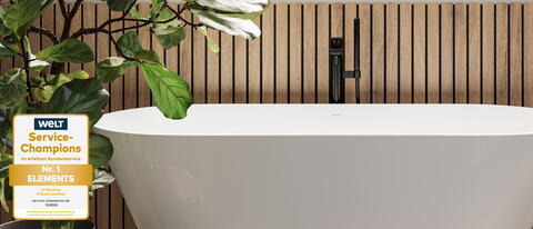 Service Champion Siegel mit Badewanne