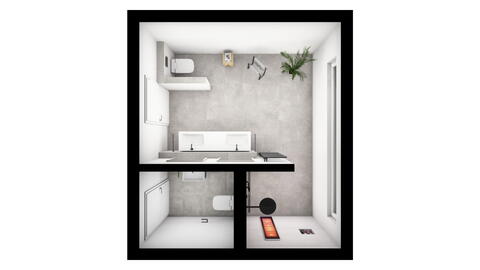 3D-Badplanung Grundriss