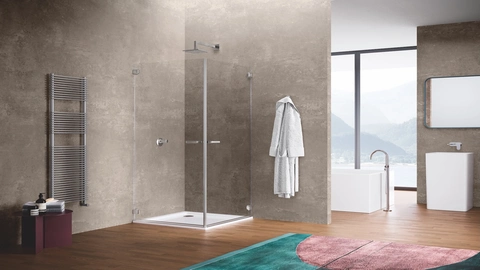 Rahmenlose Duschabtrennung