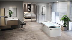 Beleuchtetes Badezimmer 