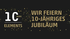10 Jahre ELEMENTS Banner